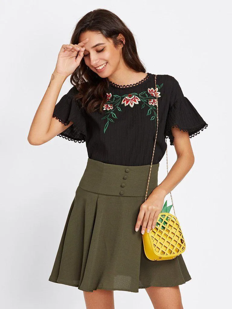 Pineapple Shaped PU Chain Crossbody Bag