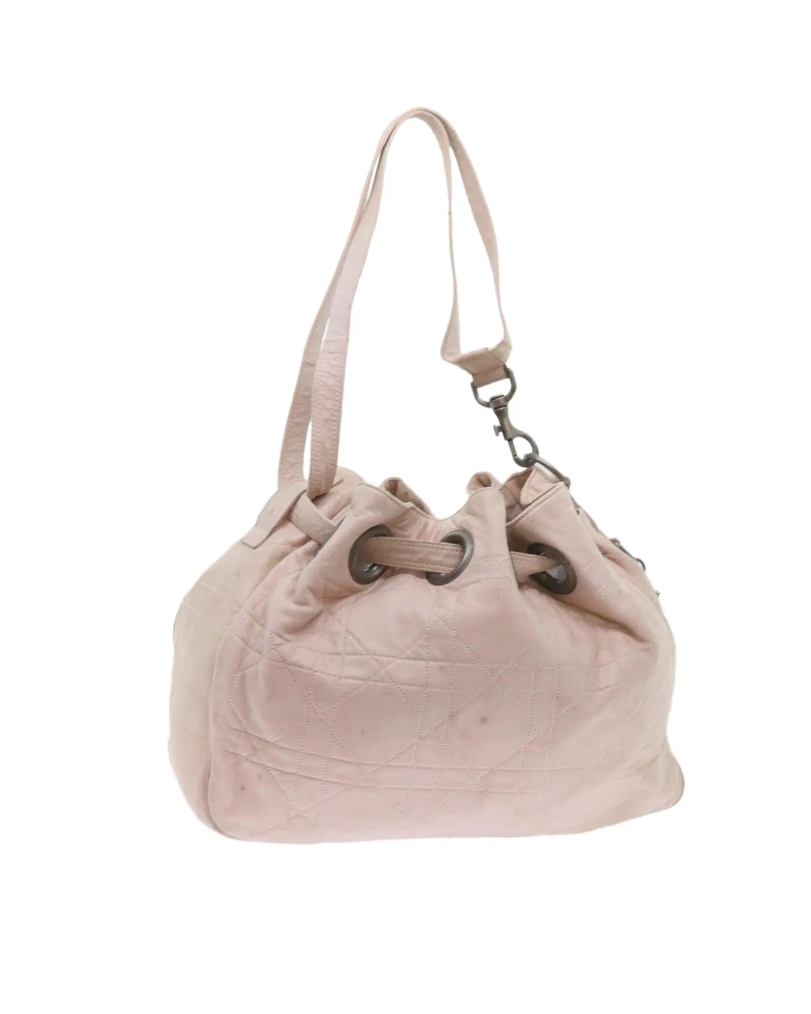 Pink Leather Canage Shoulder Bag by Christian Dior - Authentic (bs9711)