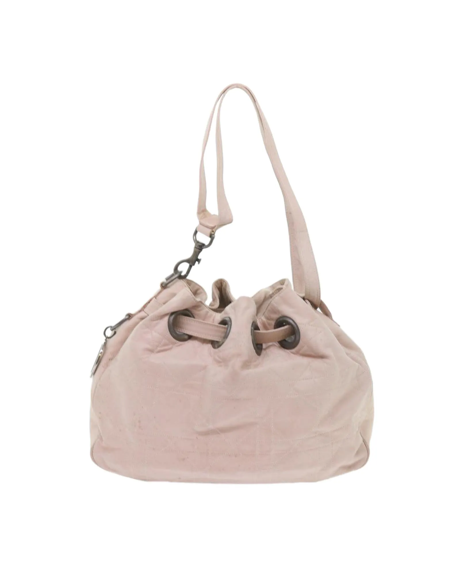 Pink Leather Canage Shoulder Bag by Christian Dior - Authentic (bs9711)