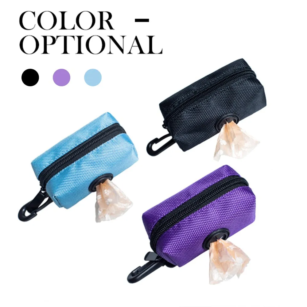 Portable Dog Poop Waste Bag Dispenser Pouch Pet Puppy Cat Pick Up Poop Bag holder Outdoor Pets Supplies Garbage Bags Organizer