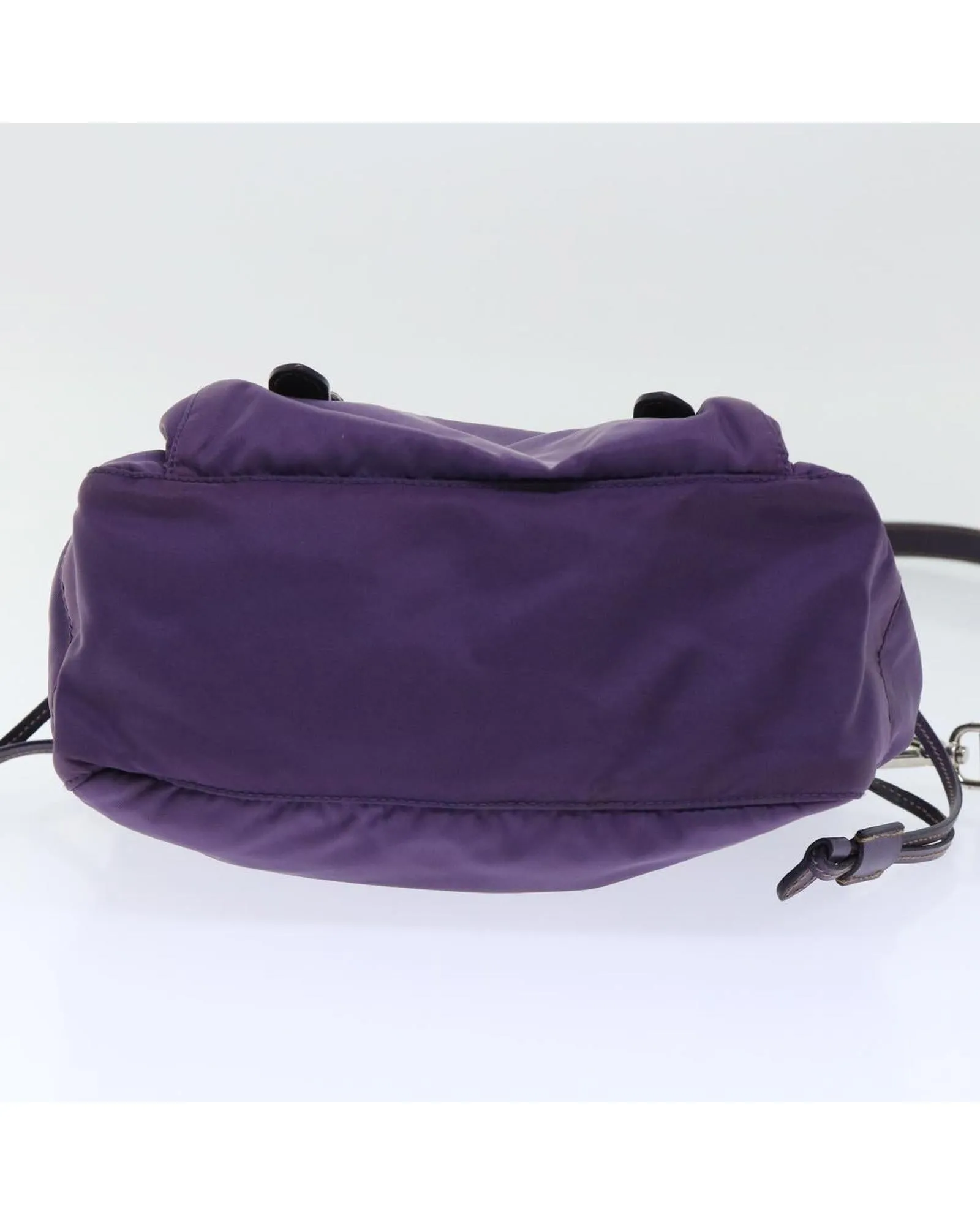 Purple Nylon Shoulder Bag with 45cm Drop - Authentic PRADA