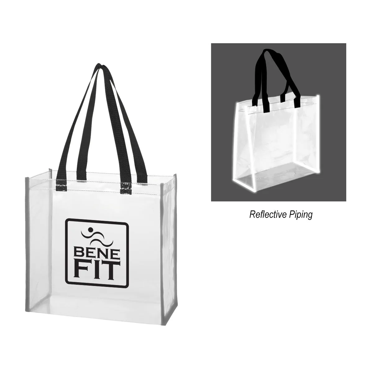 Reflective Shopper Clear EVA Reflective Tote Bag