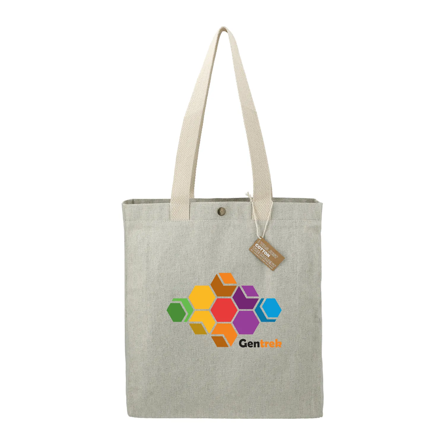 Repose 10 oz. Recycled Cotton Box Tote w/Snap