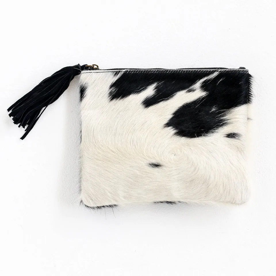 Roma Black/White Pouch