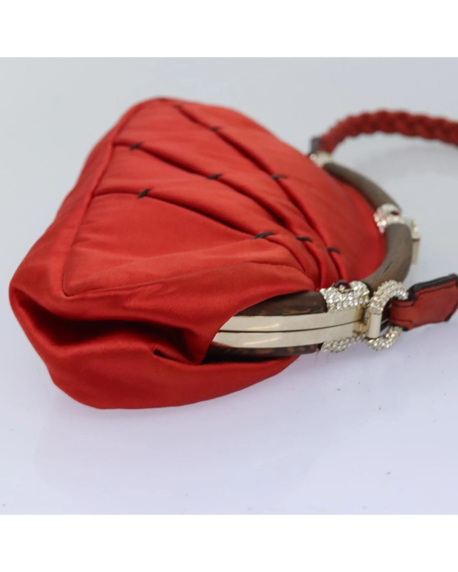 Satin Shoulder Bag with Guarantee Card