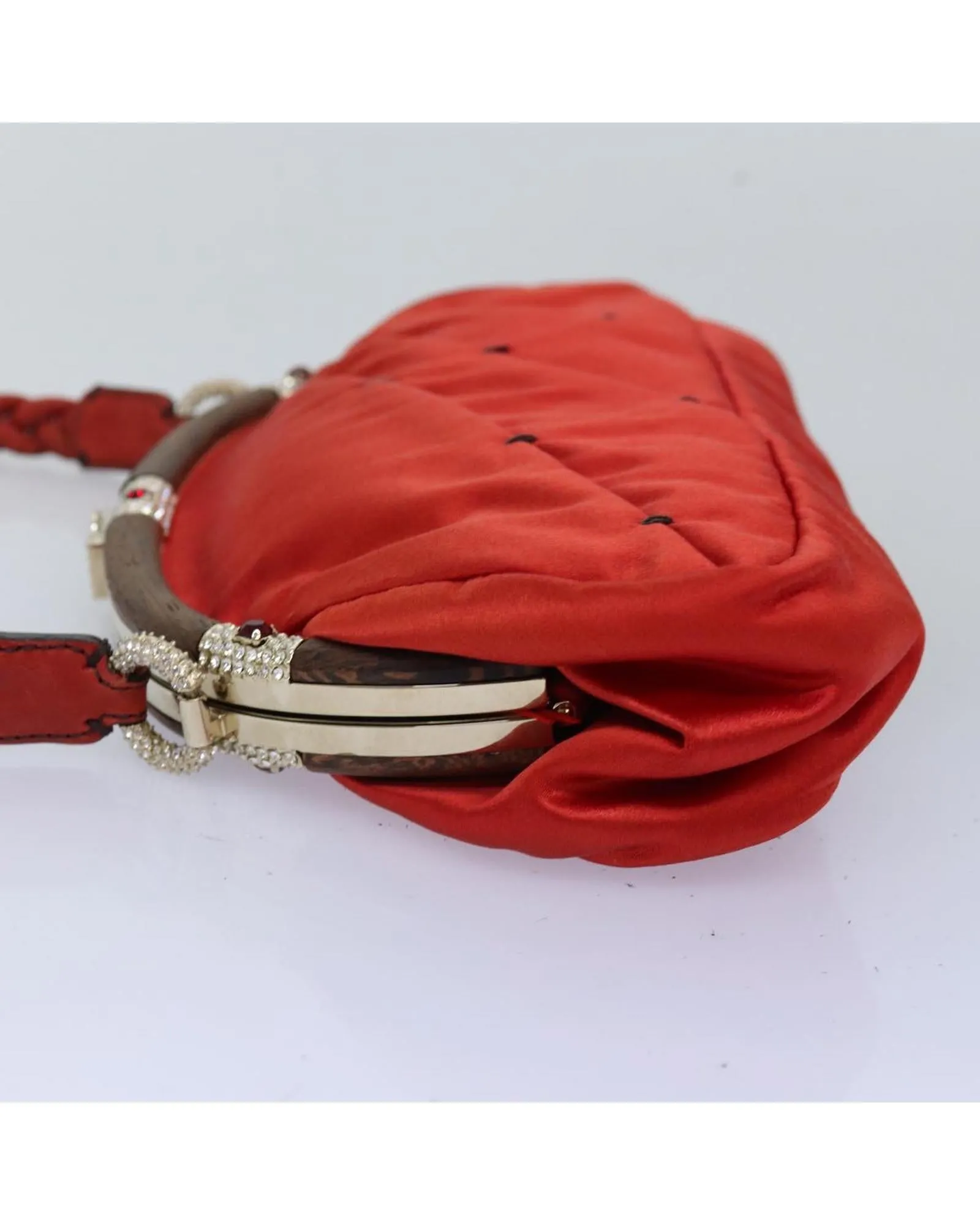 Satin Shoulder Bag with Guarantee Card