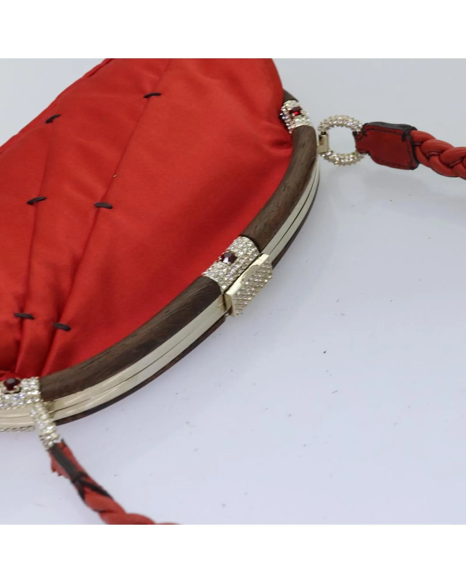 Satin Shoulder Bag with Guarantee Card