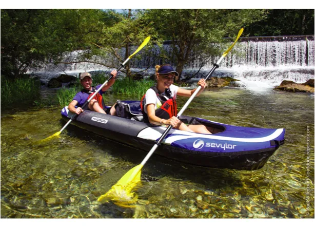 Sevylor Hudson Inflatable Kayak with 2 x Bravo KC Compact Paddles & Bravo 4 Pump - 2   1 Persons - New 2024 Model