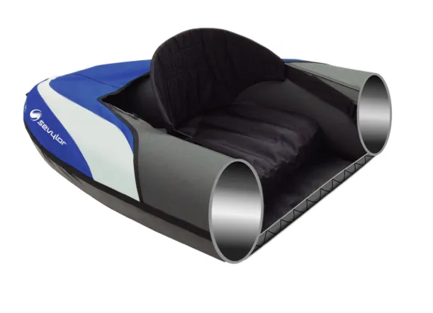 Sevylor Hudson Inflatable Kayak with 2 x Bravo KC Compact Paddles & Bravo 4 Pump - 2   1 Persons - New 2024 Model