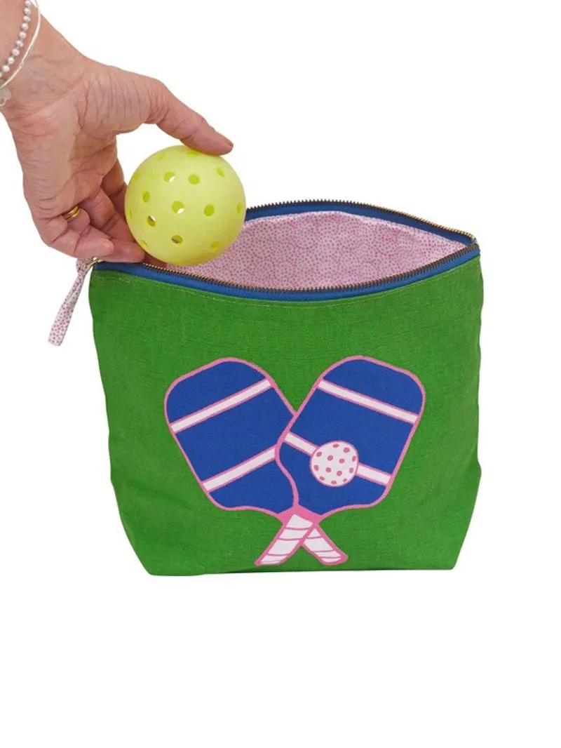 Sporty Pickleball Pouch - Green