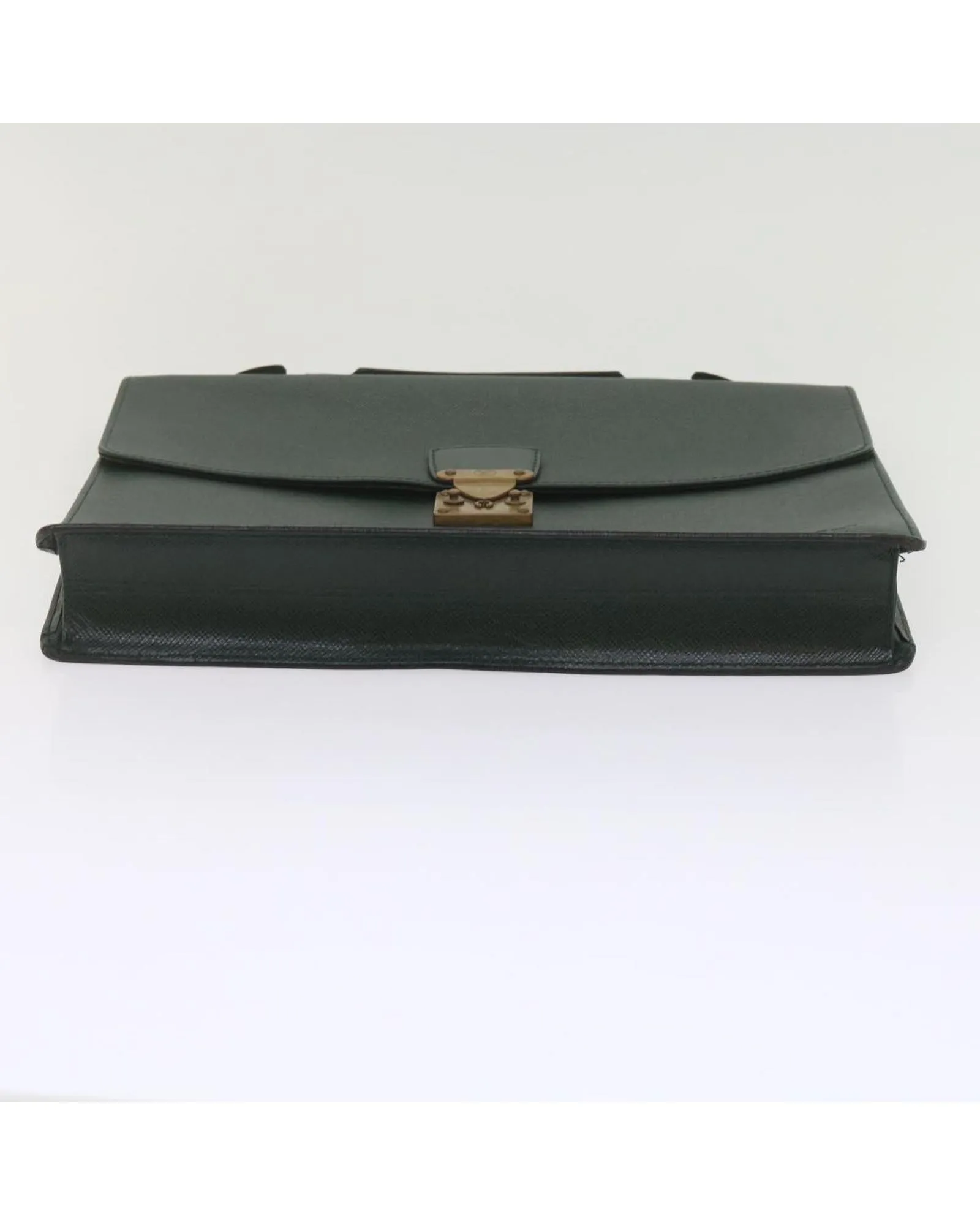 Taiga Leather Business Bag - Green