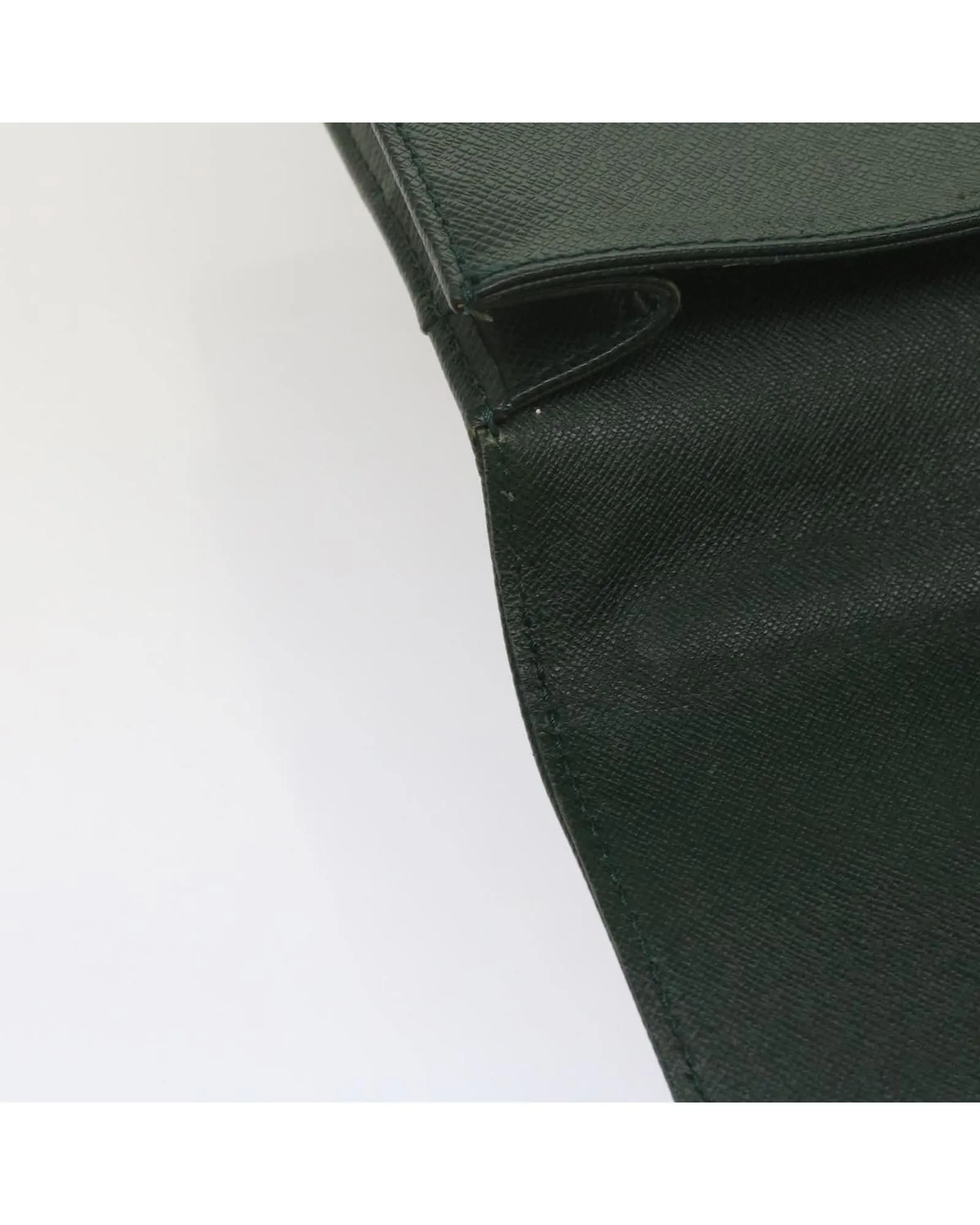 Taiga Leather Business Bag - Green