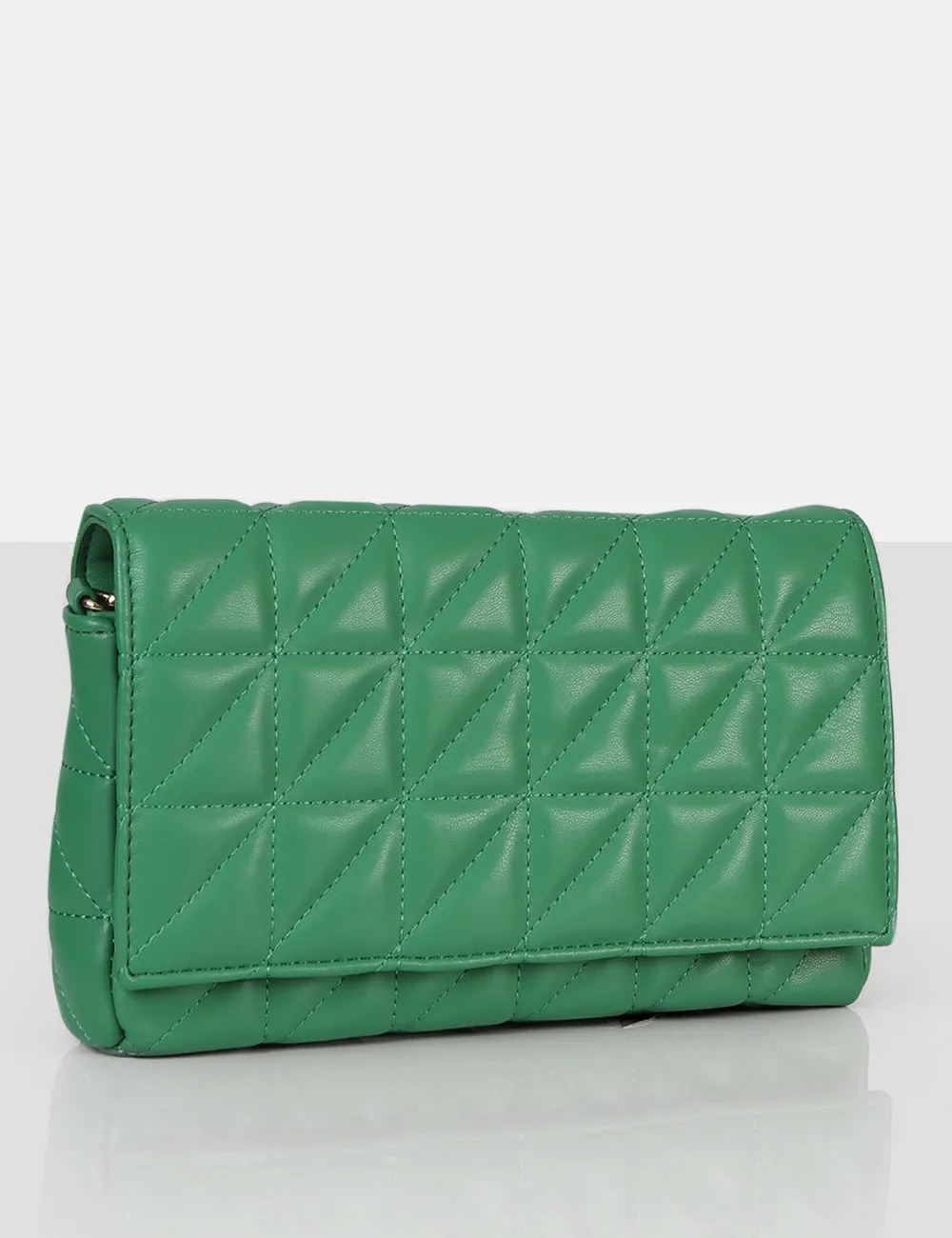 The Kahlo Green Gold Chain Shoulder Mini Bag