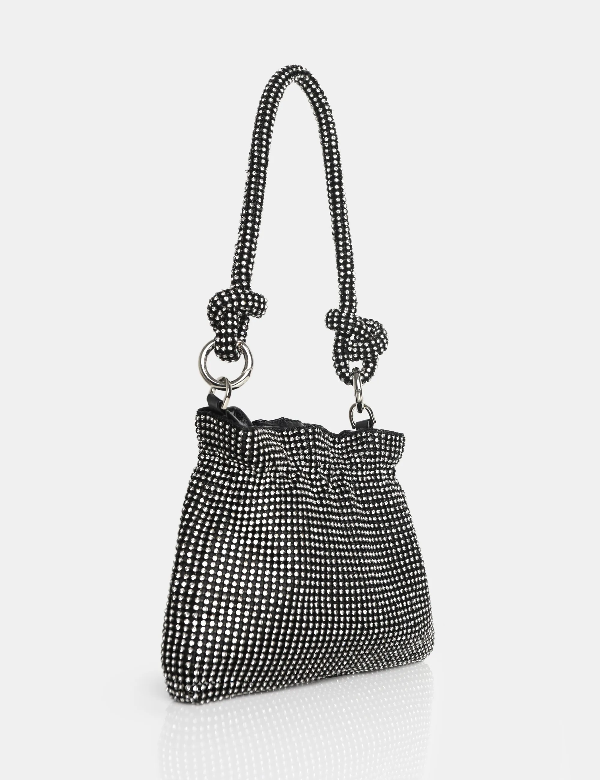 The Lake Black Diamante Mini Bag