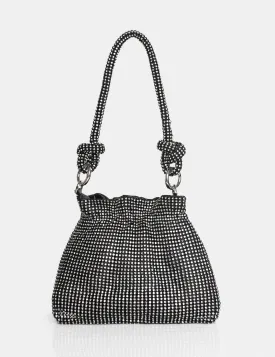 The Lake Black Diamante Mini Bag