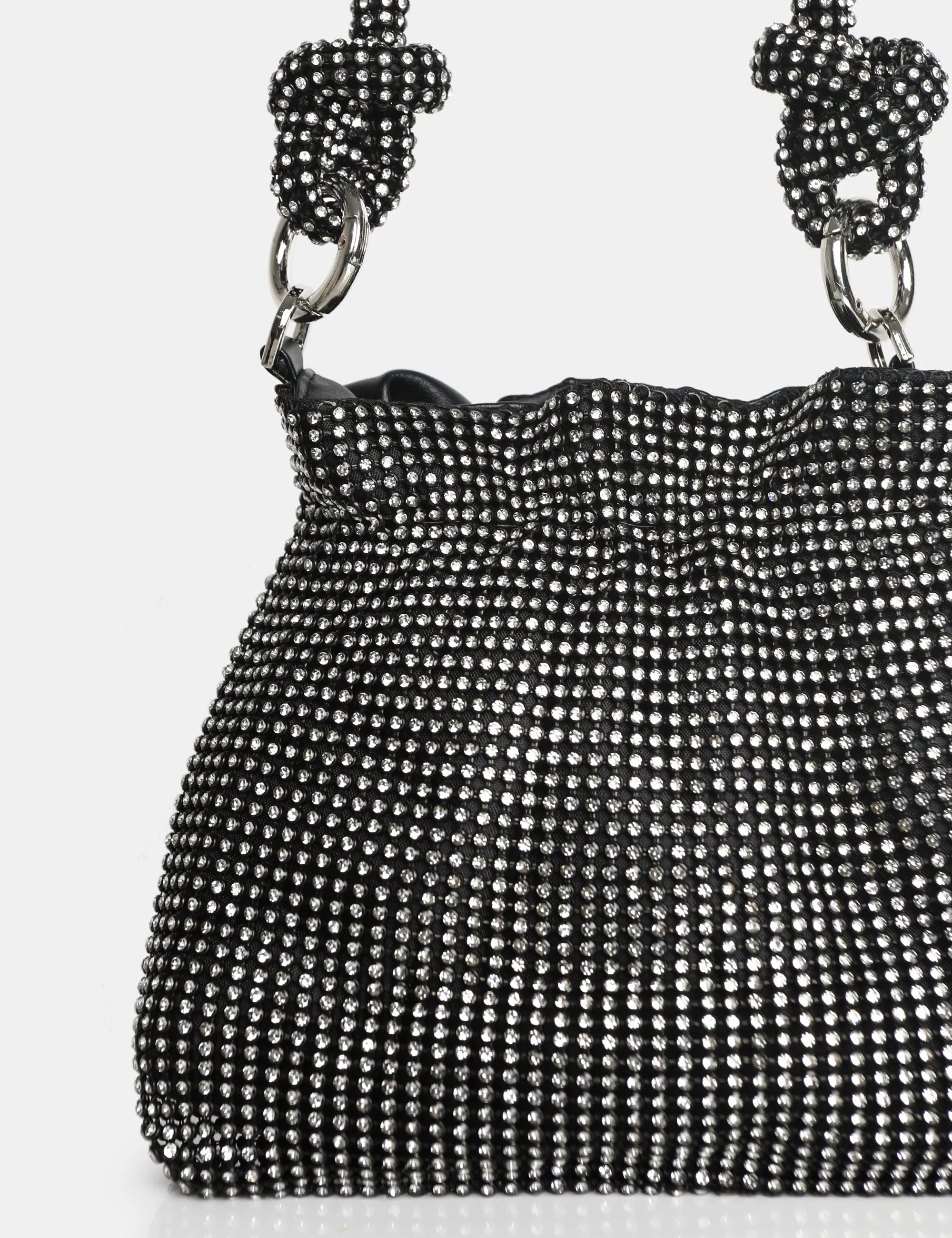 The Lake Black Diamante Mini Bag