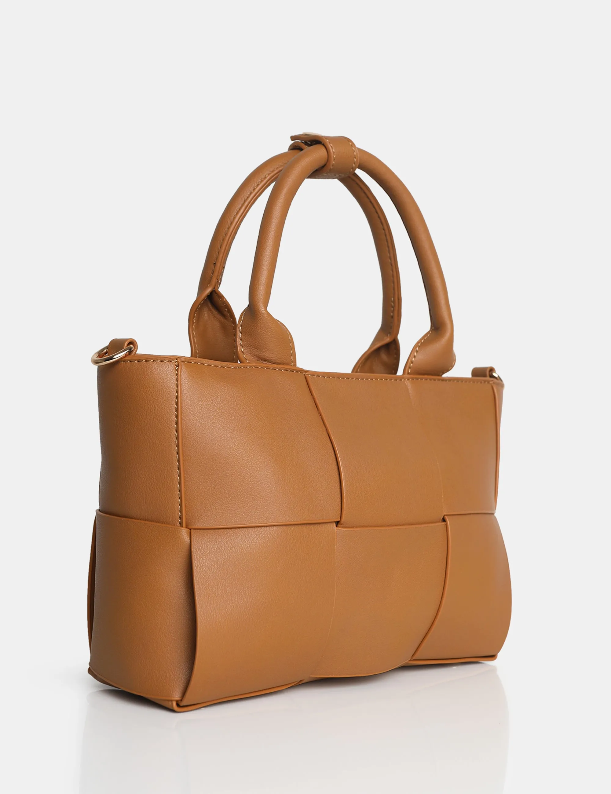 The Rumi Caramel Small Tote Handbag