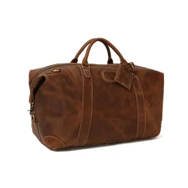 Vintage Style Handcrafted Leather Travel Duffle