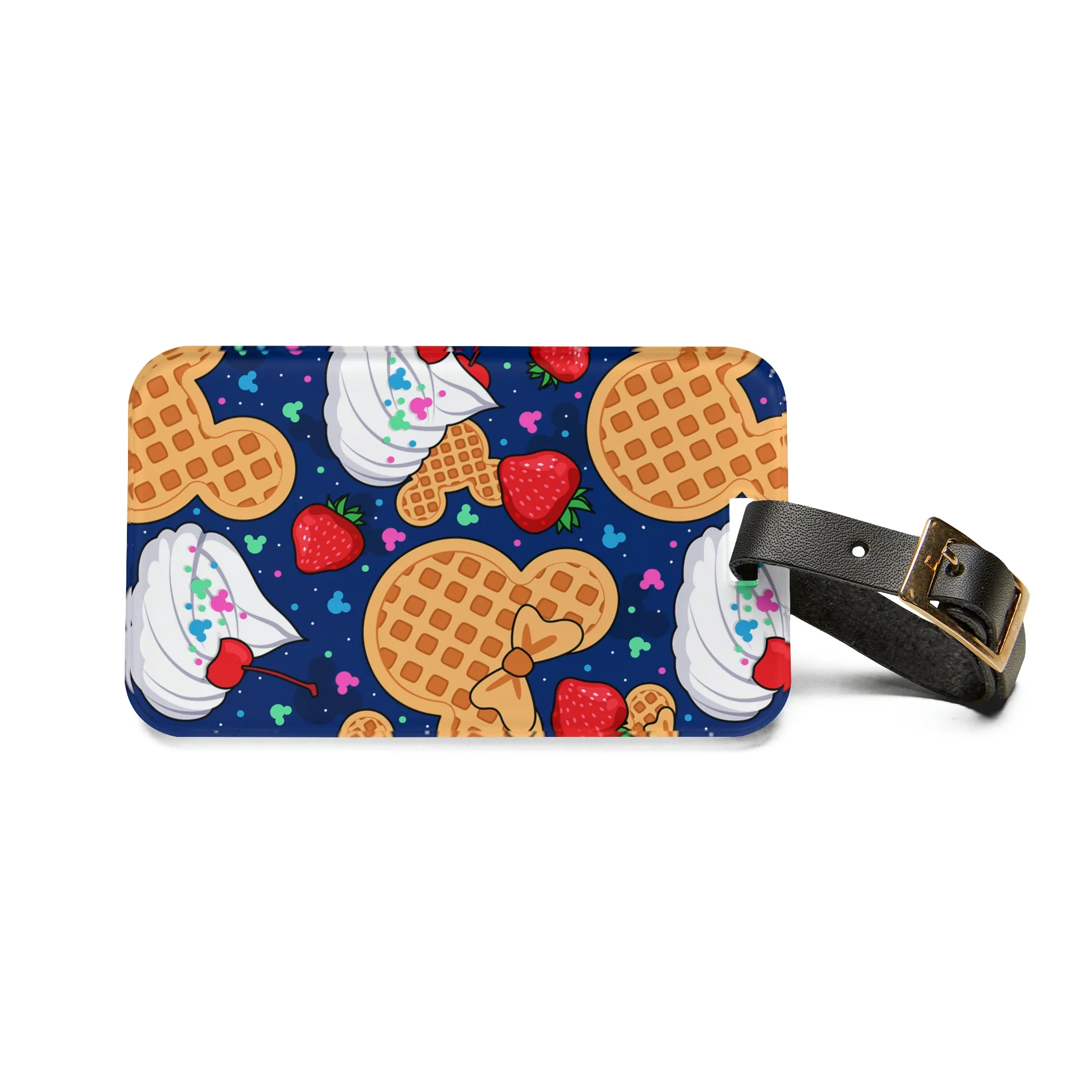 Waffles Luggage Tag