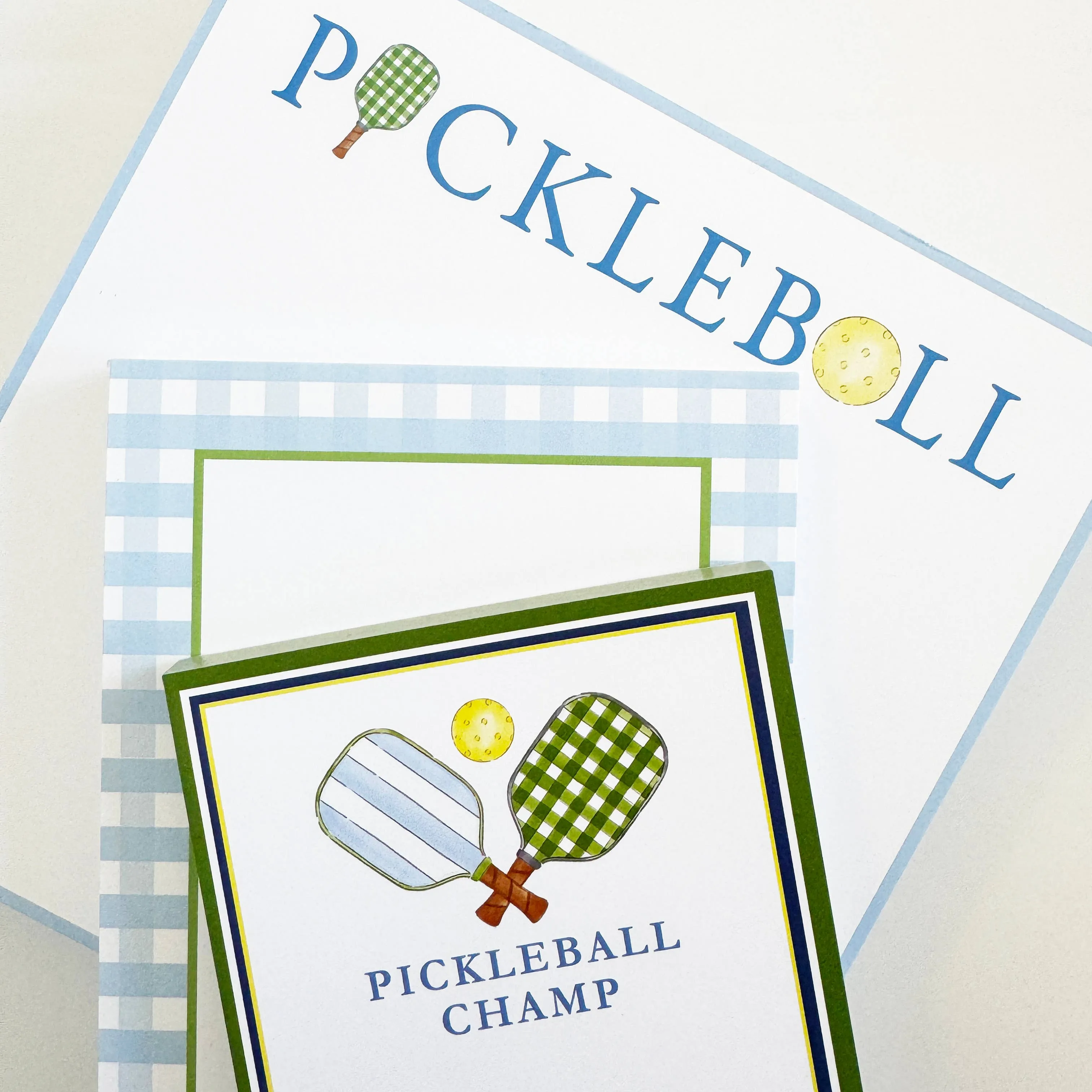 WH Hostess Social Stationery - 8.5"X8.5" 200 pg SLAB Notepad | Preppy Pickleball