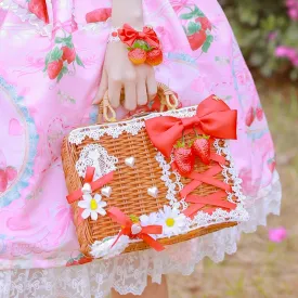 Wicker Strawberry Purse