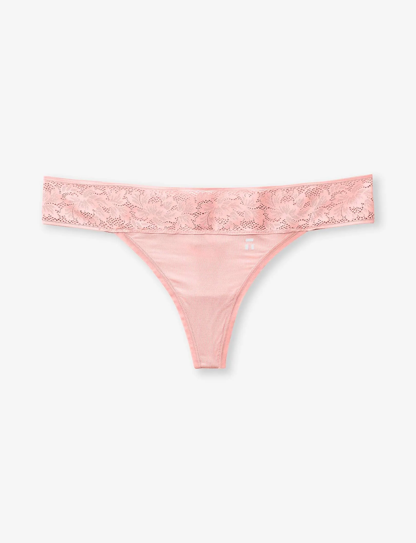 Women's Second Skin Thong, Lace Waist