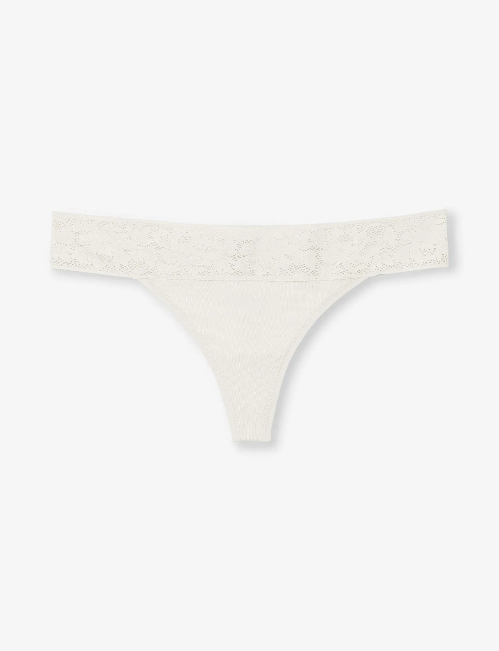 Women's Second Skin Thong, Lace Waist