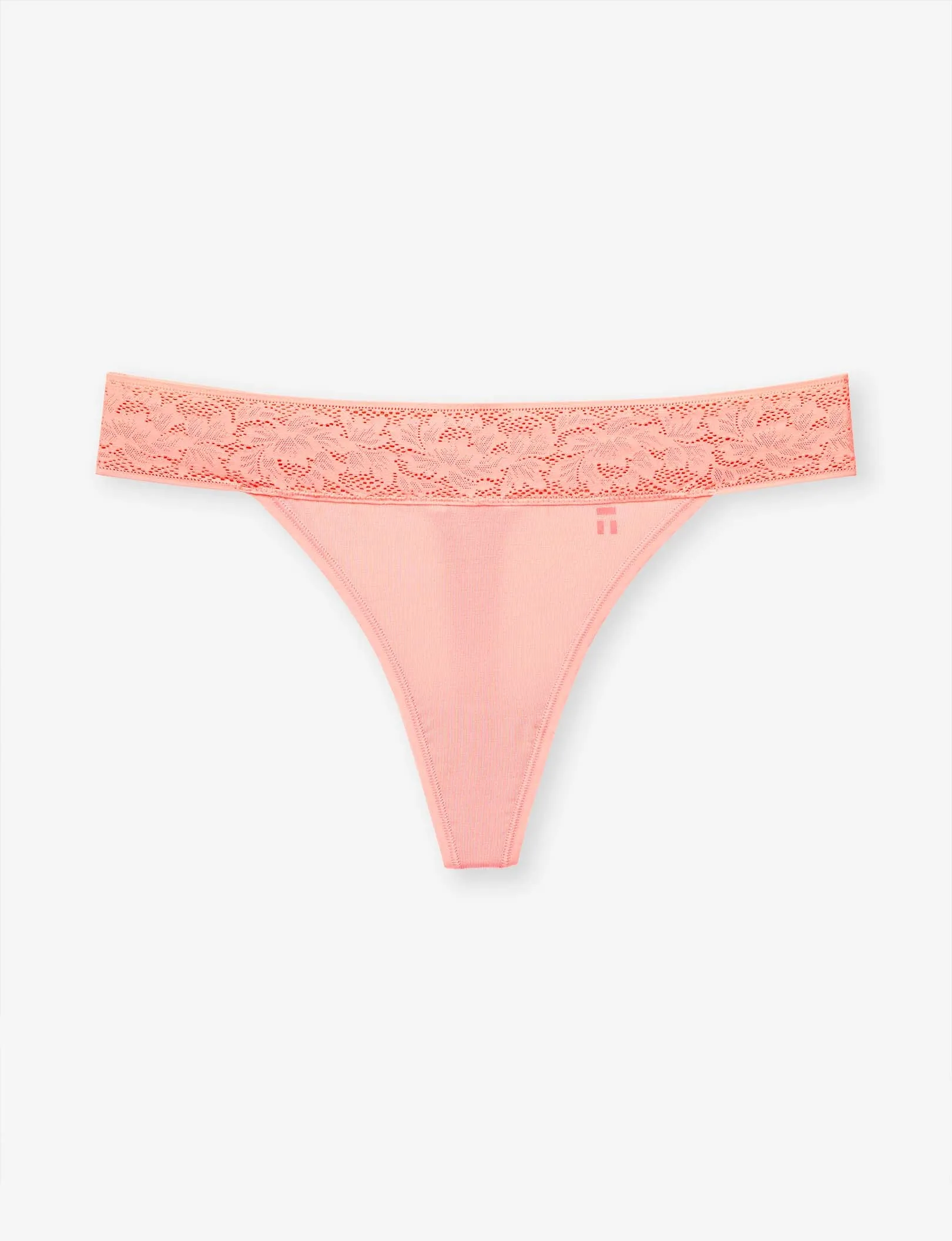 Women's Second Skin Thong, Lace Waist