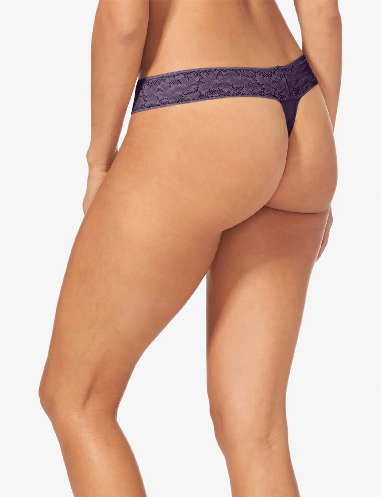 Women's Second Skin Thong, Lace Waist