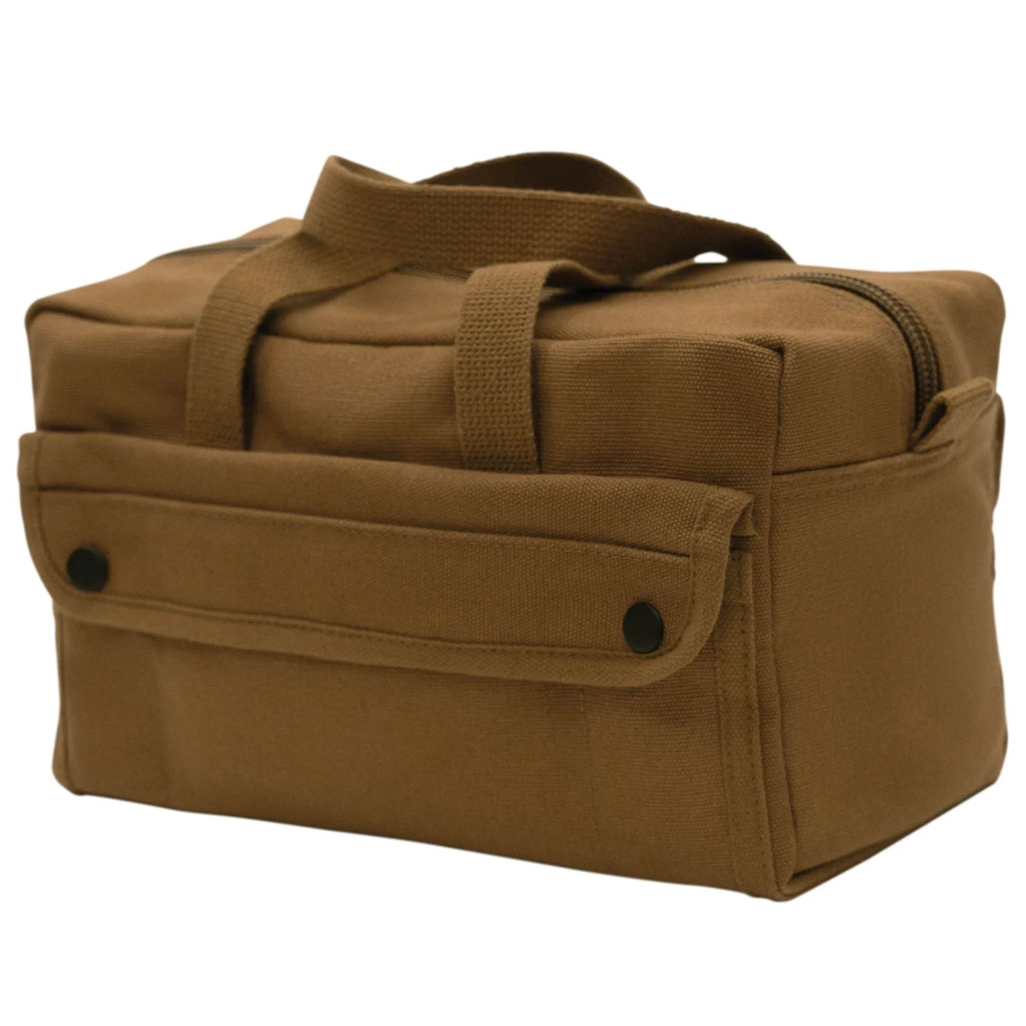 Work Brown Heavy Duty Cotton Canvas Mechanic Tools Bag Rugged GI Style